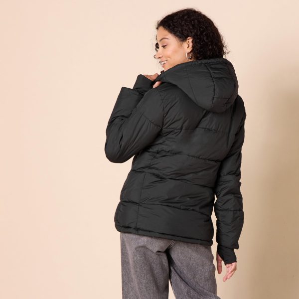 Women's Heavyweight Quilted Long-Sleeve Hooded Puffer Coat (Available in Plus Size)