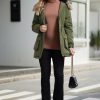 Womens Maternity 3 in 1 Thickened Outwear Fleece Lined Coat Winter Warm Hooded