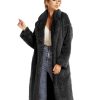 Women Faux Fur Winter Coats Comfort Warm Outerwear Open Front Long Cardigan Overcoat Jacket