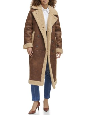Women's Faux Shearling Long Coat