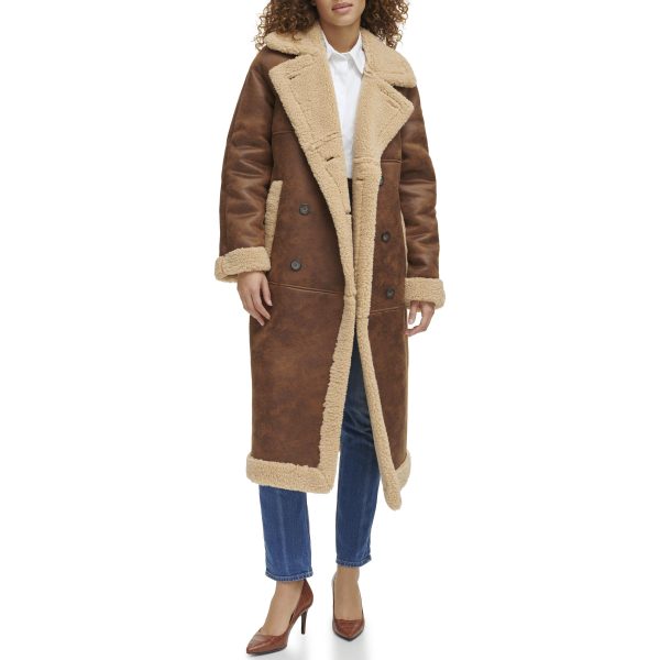 Women's Faux Shearling Long Coat