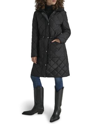 Women's Corduroy Collar Long Quilt