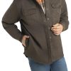 Journeyman Shirt Jacket Flannel Lined Shacket for Men Water-Resistant Coat Rugged Fall Clothing