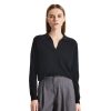 Womens Super Lightweight Worsted Deep V-Polo Cashmere Sweater Pullover for Spring and Summer Keep 37.5 Warm