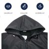 100% Waterproof Swim Parka, Hooded Warm Scuba Coat Surf Jacket for Men and Women