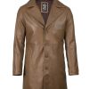 Leather Coat Men - Stylish Car Coat Long Leather Jacket Men