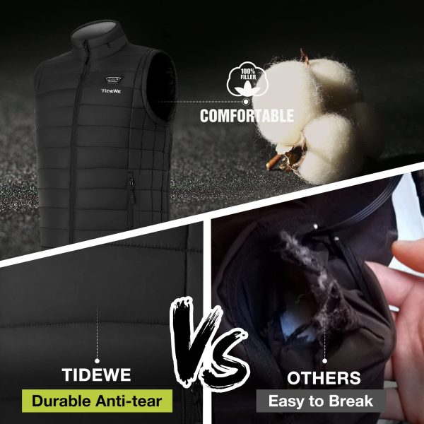 Men's Heated Vest with Retractable Heated Hood and Battery Pack for Hunting/Hiking (Black & Next Camo G2, S-XXXL)