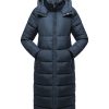 Womens Winter Maxi Long Parka Coats Puffer Down Quilted Jacket with Hood