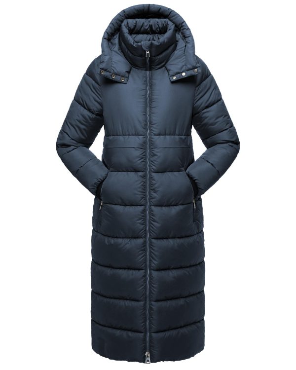 Womens Winter Maxi Long Parka Coats Puffer Down Quilted Jacket with Hood