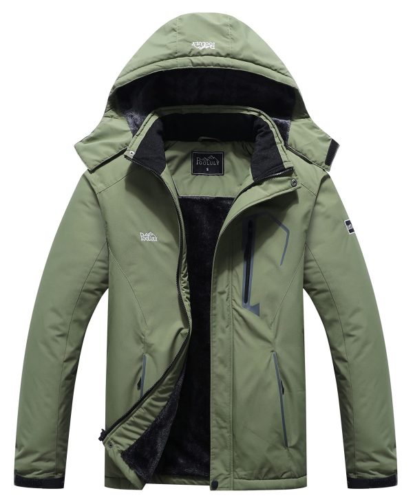 Men's Ski Jacket Warm Winter Waterproof Windbreaker Hooded Raincoat Snowboarding Jackets