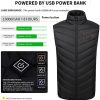 Heated Vest USB Electric Heated Vest Heating Jacket Winter Vests for Outdoor Motorcycle Camping Fishing Skiing