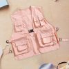 Utility Vest Waistcoat Fishing Vest Lightweight Cargo Vest Outerwear for Adults Outdoor Sports Photography