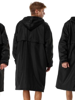 100% Waterproof Swim Parka, Hooded Warm Scuba Coat Surf Jacket for Men and Women