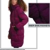Steve Maden Women's Jacket - Cozy Hooded Long Puffer Jacket for Women with Waist Drawstrings - Warm Women's Down Jacket S-XL