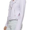 Women's Belted Faux Leather Moto Jacket (Regular & Plus Size)
