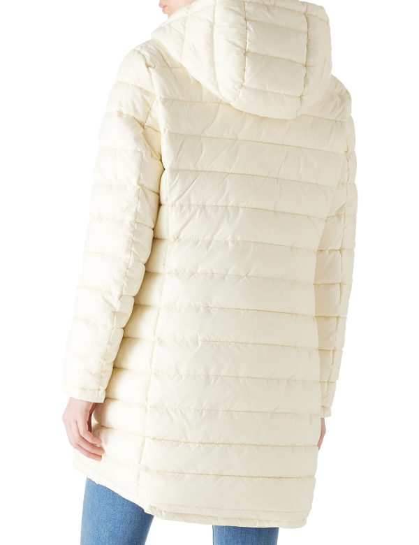 Women Puffer Jacket Reversible Spring and Winter Fashion Warm Quilted Long Hooded Padded Bubble Coat