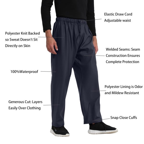 2 Pieces Waterproof Rain Suit & Multi-Pocket Lightweight and Durable & Unisex &Ideal for Outdoor Fishing