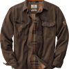 Journeyman Shirt Jacket Flannel Lined Shacket for Men Water-Resistant Coat Rugged Fall Clothing