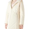 Women Puffer Jacket Reversible Spring and Winter Fashion Warm Quilted Long Hooded Padded Bubble Coat