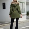 Womens Maternity 3 in 1 Thickened Outwear Fleece Lined Coat Winter Warm Hooded