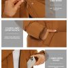 Women's Long Quilted Puffer Coat, Winter Warm Maxi Puffer Jacket with Detachable Hood