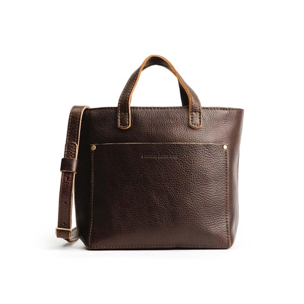 Mini Crossbody Tote Bag for Women – Handmade from the Finest Full-Grain Hides – Adjustable Strap