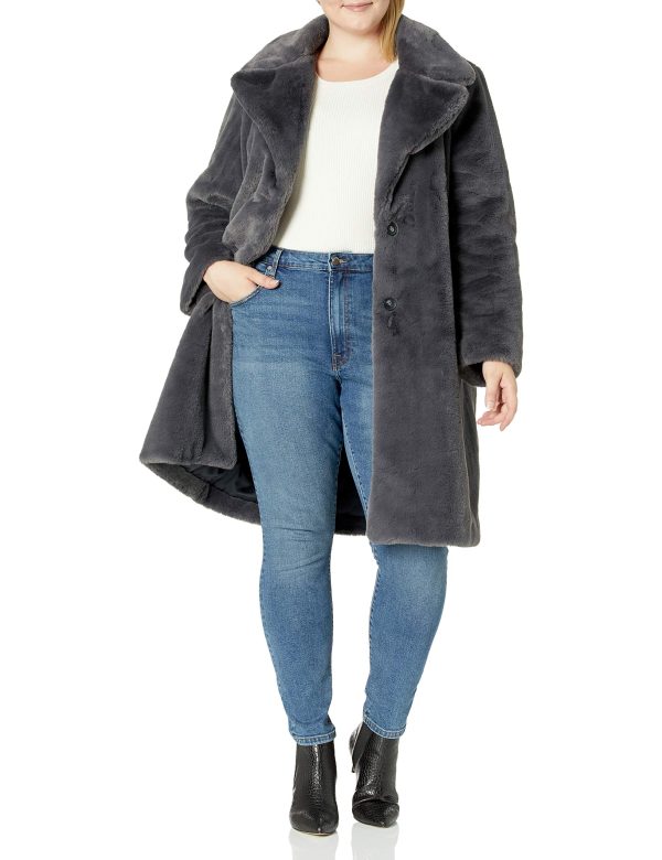 Women's Kiara Loose-Fit Long Faux Fur Coat