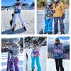 Women's Ski Jacket and Pants Waterproof Windproof Snowsuit Snowboarding Coat Insulated Warm Winter