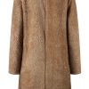Women's Fuzzy Fleece Lapel Open Front Long Cardigan Coat Faux Fur Warm Winter Outwear Jackets