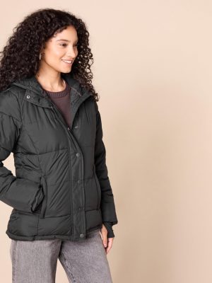 Women's Heavyweight Quilted Long-Sleeve Hooded Puffer Coat (Available in Plus Size)
