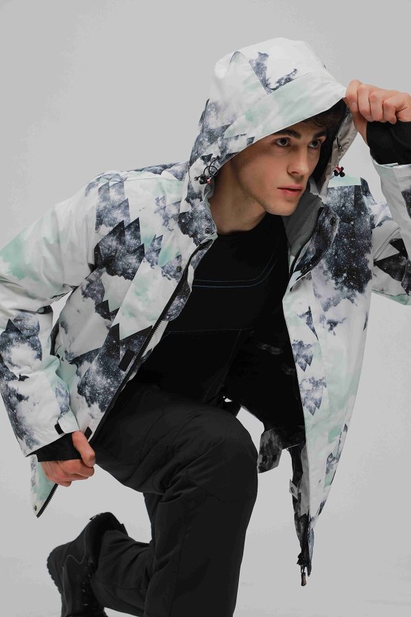 Men's Ski Suit Waterproof Snowsuit Winter Ski Jacket and Pants Set Outdoor Warm Snow Snowboard Suit