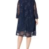 Women's Midi Scoop Neck Shift Dress with Jacket (Petite and Regular)