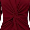 Womens Twist-Front Maxi Coat