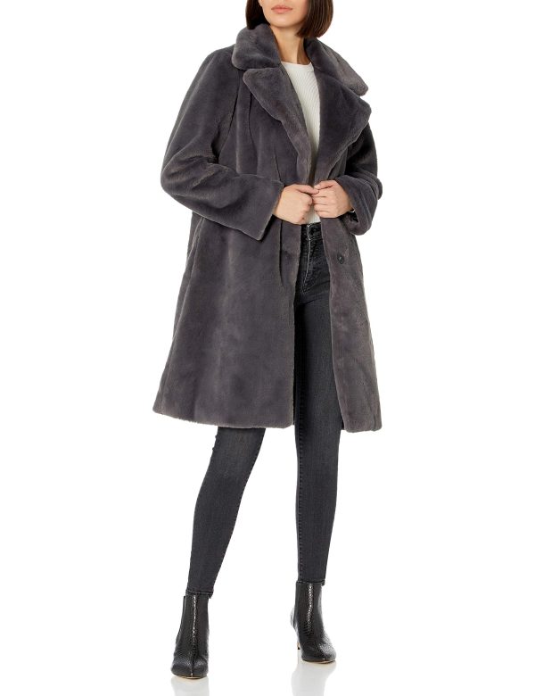 Women's Kiara Loose-Fit Long Faux Fur Coat
