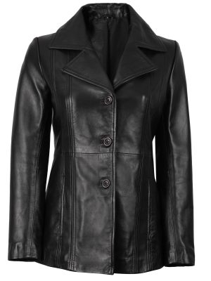 Leather Blazers For Women - Blazers For Women Business Casual - Real Lambskin Blazer Jackets For Women's