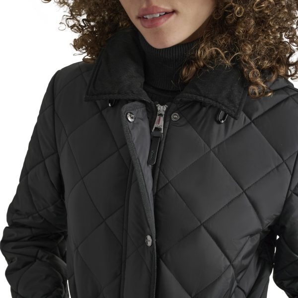 Women's Corduroy Collar Long Quilt