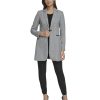 Women's Long Plaid Fitted Single Button Blazer