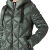Women Long Heavy Puffer Coat Diamond Quilted Thermal Thicken Winter Parka Windproof Jacket with Hood