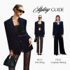 Velvet Womens Blazer, Trendy Oversized Fit, Long Sleeve Blazers for Women, Office Attire, Business Casual, Work Clothes