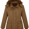 Women's Winter Plus Size Thickened Cotton Coat with Detachable Hood
