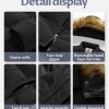 Women's Long Winter Faux Fur Coat Puffer Warm Jacket with Detachable Hood