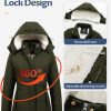 Women's Thicken Sherpa Winter Coat Puffy Warm Snow Jacket With Removable Hood