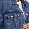Jean Jacket for Women, Oversize Trendy Denim Jacket, Women's Loose Long Boyfriend Jean Jackets Coat
