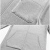 Women's Plus Size Casual Zip Up Hoodie Long Tunic Sweatshirts Fleece Jackets