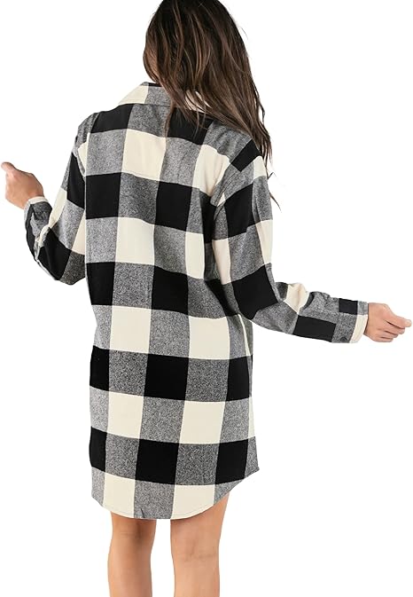 Real Essentials 3 Pack:Women's Nightgown, Funny V-Neck Sleep Shirt for Women