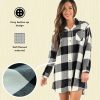 Real Essentials 3 Pack:Women's Nightgown, Funny V-Neck Sleep Shirt for Women